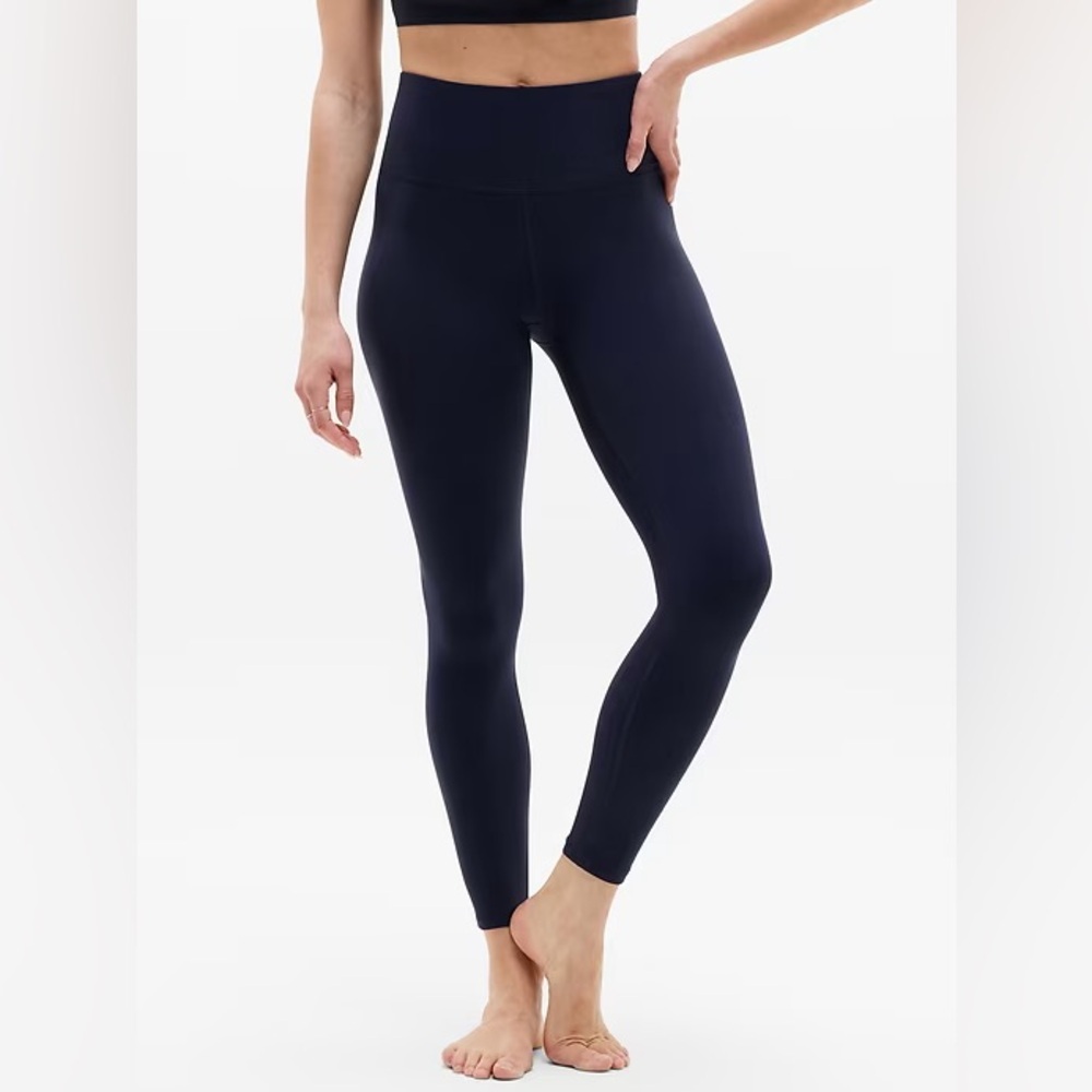 Athleta Ultra High Rise Elation 7/8 Navy‎ Blue Tights Leggings